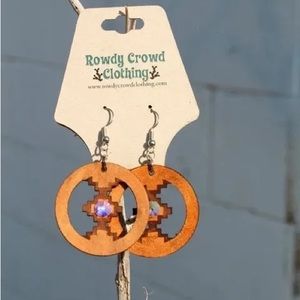 Ozzy Aztec Earrings - 100% Leather